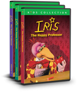 Iris the Professor (3 DVD Set) NEW, Science for preschoolers, puppets, animation